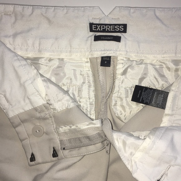 Express columnist women’s pant color cream. - Picture 2 of 4